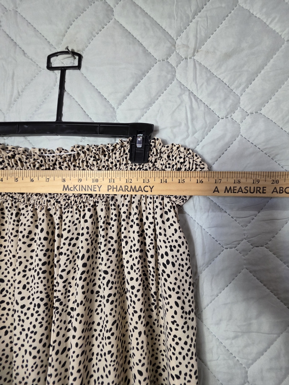 Oddt Wide Leg Pants Polka Dot Casual Summer Trousers High Waist 1X Beige - Picture 5 of 10